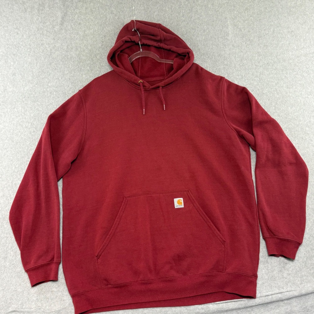Carhartt Midweight Hoodie Mens XLT XL Tall Dark Red K121 Original Fit Pullover